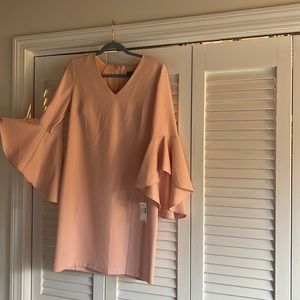 Roz & Ali bu Dressbarn Pink Flare Sleeve Cocktail Dress